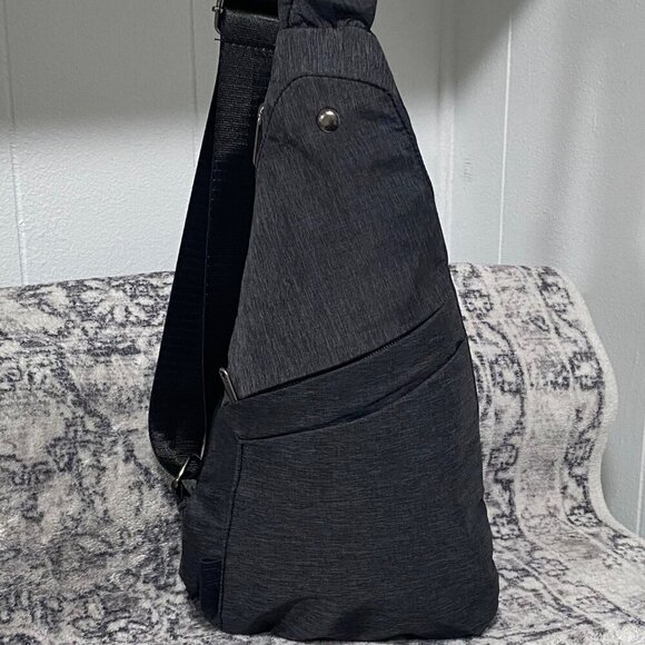 TOLOG Dark Grey Sling Bag Crossbody Backpack - Picture 3 of 7